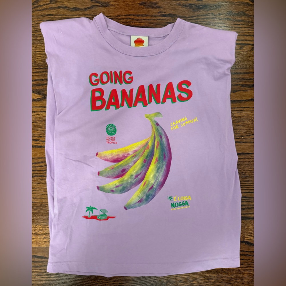FARM Rio Purple 'Going Bananas' Tee - Picture 1 of 4